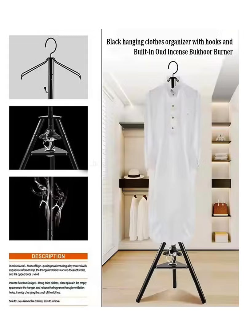 Luxury Bakhoor Clothes Fragrance Stand – Traditional Oud Incense Diffuser. حامل تبخير الملابس الفاخر – موزع بخور العود التقليدي