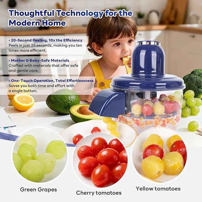 Electric Fruit & Vegetable Peeler – 5 Blade Automatic Kitchen Cutter